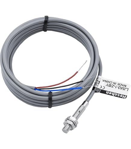 Heschen Capteur De Proximité Inductif M4 LJ4A3-1-Z/BX - Détecteur 1mm NPN NO 10-30VDC 3 Fils