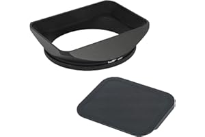 Haoge LH-B72T 72mm Quadratisch Rechteckig Gegenlichtblende mit Schraubdeckel für 72mm Canon Nikon Sony Leica Zeiss Voigtlander Nikkor Panasonic Fujifilm Olympus Objektiv und andere 72mm Filtergewinde