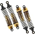 RC Shock Absorber Accessory, Upgrade Spare Replacement Part Accessory for 1:10 RC Car Metal Shock Absorber(Gold)