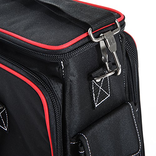 Homcom® Werkzeugtasche Werkzeugkoffer Wergzeug Tasche mit Schultergurt - 8