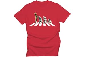 GP-Tees Abbey Road Droids Space Wars Sci Fi Movie Film Inspired Premium Quality Modern Fit T-Shirt Top for Men