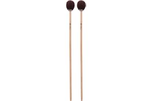 Dilwe 1 Paar runder Kopf Marimba Stick Mallets Buche Xylophon Griff Percussion Sticks Instrumente Zubeh?r(Kaffee), Spielzubeh?rPercussion Instrument PartsPercussion-Zubehör