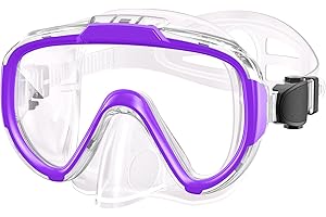 Zeligerstar Snorkel Mask, 180° Panoramic View Diving Mask, Anti-Fog Swimming Mask with UV Protection Lens, Anti-Leak Swimming Goggles for Adult and Kids