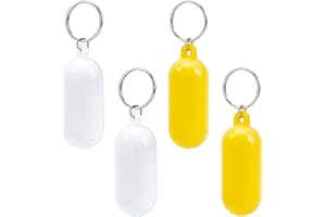 NBEADS 4 st flytande nyckelring i plast, 8,9 cm lång flytande nyckelring, flytande nyckelhållare för båtliv, fiske, segling och utomhussport