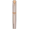 Painless Effortless Precision:Eyebrow and nose Trimmer for women and Facial Hair Removal Tool for Women with Built-in Light and usb charging (Gold)
