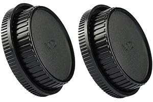 HomyWord 2 Piezas con Tapa Delantera y Tapa Trasera Lentes para Minolta MD MC Lente y cámaras de Montaje para Minolta X-700 X570 X-370 XD XD-7 XD-11 XG