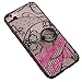 Samidy iPhone 6s Case, iPhone 6 Button Case, Black Lace Silicone Back Cover for 4.7 inches iPhone 6/iPhone 6s with a Screen protector