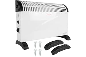 MalTec Konwektor CH2500DW Turbo | grzejnik 2000 W | 3 stopnie grzania | termostat | ochrona przed przewróceniem | zabezpieczenie przed przegrzaniem