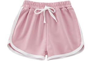 Naiyafly Sportliche Shorts für MädchenTeen Kinder Mädchen Laufen Fitnessstudio Sport Tanzen Shorts Freizeitkleidung Joggershorts für Mädchen