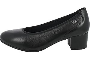 Valleverde Décolleté Donna 36372 in Pelle Nero, da Indossare con Ogni Tipo di Look con Lavorazione nel Tacco. Una Calzatura Adatta per Tutte Le Occasioni. Autunno-Inverno 2021