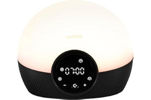 Lumie Bodyclock Glow 150 - Wake-up Light Alarm Clock with 10 Sounds and Sleep Sunset, White