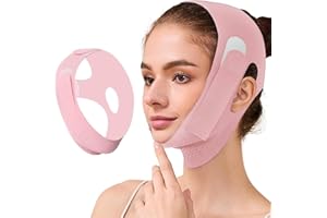 MKVZIYE Maschere Riutilizzabili a V,Maschera Lifting Viso Doppio Mento V Line,Guaina Viso Post Lifting,Cintura Sollevamento Facciale per Donna e Uomo
