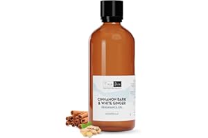 Freshskin Beauty LTD | Cinnamon Bark & White Ginger Fragrance Oil 100ml - Candles, Bath Bombs, Soap Making, Reed Diffusers & Wax Melts - Cosmetic Grade - Vegan Friendly