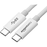 Amazon Basics USB Type-C to USB Type-C 3.1 Gen1 Adapter Charger Cable - 3 Feet (0.9 Meters) - White