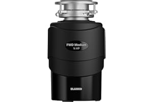 BLANCO FWD Medium | Tritatutto per rifiuti da cucina 0,75 CV | Smaltimento rifiuti per lavello in cucina | Tritatutto per lo smaltimento di residui di cibo e rifiuti alimentari | capacità 1200 ml