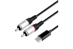 euroharry 1 m USB typu C na Dual RCA wtyczka cinch audio stereo Y Splitter kabel adapterowy kompatybilny telefon ręczny