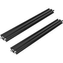 2 Piezas 2040 CNC 3D Piezas De Impresora Estándar Europeo Anodizado Riel Lineal Aluminio Extrusion Para Impresora 3d Diy Negro 23622in