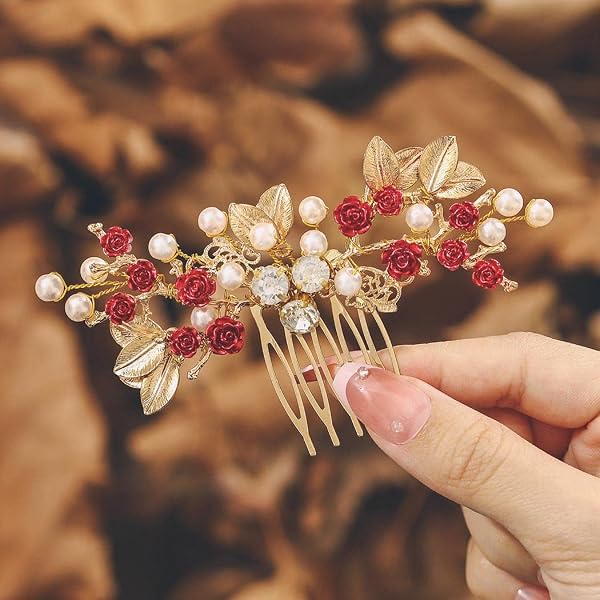 YAZILIND Blumen-Tiara Stirnband – Für Hochzeit, Blumenmädchen, Brautjungfern, Erwachsene & Kinder