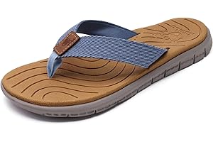 KuaiLu Flip Flops for Women Leather Arch Support Ladies Summer Holiday Beach Sandals Non Slip Soft EVA Sole Pool Shower Thongs