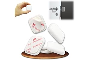 GENERICO BLOCK Gommini per Porte Salva Muro Adesivi - 6 pezzi 38x8mm Fermaporta Maniglia Antiurto in Gomma - Ferma porta da Muro di design, Paracolpi Porta per Pareti e Finestre