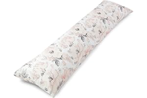 TOTSY BABY Seitenschläferkissen inkl. Füllung und Bezug: 145 x 40 cm, Stillkissen, Schwangerschaftskissen, Lagerungskissen Baby und Erwachsene, Pregnancy Pillow Wilde Rose