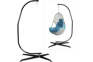 ‎DREAMADE DREAMADE Freistehendes Hängestuhlgestell, Hängesesselgestell Hängesitzständer, Hängestuhl Gestell, stabil für drinnen und draußen, max. 150kg belastbar, Schwarz