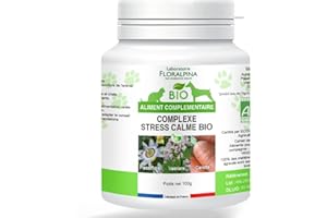 Floralpina - Laboratoire Complexe Calme Stress Poudre Bio 100g pour Chien et Chat