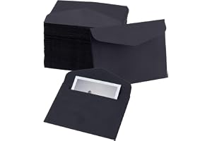 oupados 120 x kuvert kuvert – svart med – 8,3 x 10,5 cm – 120 g/m² – perfekt för inbjudningar, julkort, gratulationskort från