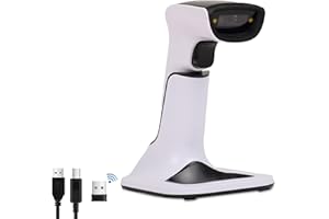 POSSAFE Wireless Barcode Scanner | 1D 2D Handheld High-Speed Bluetooth Cradle QR Code Scanner | Precise Scan Accuracy | Long-Range Scanning | Easy to Use | Ideal for Retail, Warehouse, Industrial Use