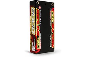 Gens ace Batteria 1S Lipo 8000mAh 3,8V 130C RC con connessione bullet da 4 mm, per la maggior parte delle auto RC in scala 1/10