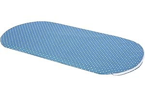 Acomoda Textil - Colchón Capazo 68x32x4 cm. Colchón para Bebé Impermeable y Transpirable, Funda Desenfundable y Lavable 100% Algodón. (Capazo 68x32x4 cm, Azul)