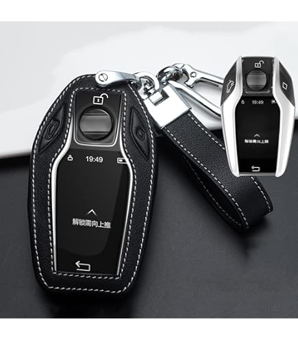 Ontto Custodia In Pelle Per Chiave Auto, Adatta Per BMW Serie 5 7 G11 G12 G30 G31 G32 I8 I12 I15 G01 G02 G05 G07 X3 X4 X5 X7 Telecomando Guscio Guscio - 6