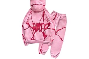 MEDUOLA Kapuzenpullover und Hosen Hose für Herren Harajuku Y2K Jacke Straße Trend Hoodie Hiphop Style Strickjacke mit Reißverschluss Sportanzug