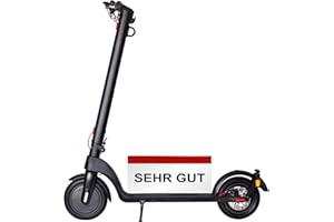Scoot One Elektroscooter E 7 – E Scooter mit Straßenzulassung ABE – herausnehmbarer Lithium-Ionen-Akku 15 – 20 km Reichweite 20 km/h, schwarz
