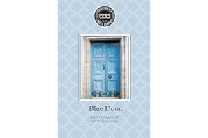 BRIDGEWATER CANDLE BRIDGEWATER - Blue Door - Scented Sachet Bag, Drawer Fragrance, Wardrobe Air Room Freshener for Living Room Bedroom Bathroom Laundry Basket Radiator or Car - Mandarin, Cedarwood, Nutmeg
