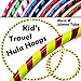 Produktbild Pro Kids Hula-Hoop für junge Erwachsene und Kinder! (10 Farben Ultra-Griff / Glitzer-Deko) Reise-Hula-Hoop ideal für Reifentanz, Fitnesstraining und Zirkus! Größe 85cm Gewicht 420g (Gelb/Rot Glitter)