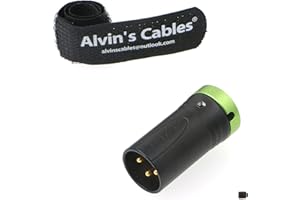 ALVIN'S CABLES Low-Profile Conector Macho XLR de 3-Pines Enchufe Original para Dispositivos de Audio |Alvin’s Cables|Verde