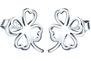 MicVivien Trebol de Cuatro Hojas Juegos de Joyas Collar Pendientes Conjuntos para Mujer Plata de Ley 925 para Madre Mamá Abuela Hija Niña Esposa Novia