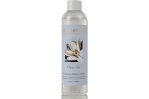 COCORRÍNA Recharge Diffuseur de Parfum - Air Pur 200ml Huile parfumée pour diffuseur à Roseau Parfum d'ambiance pour Chambre à Coucher, Salle de Bain, Bureau, Maison déco