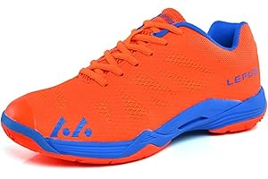 NGARY Chaussures de badminton pour adultes, hommes, légères et respirantes, pour l'intérieur, pour tennis, table, tennis, raquette, squash, volleyball