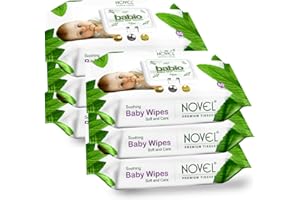 NOVEL Baby Wet Wipes/Pack With Lid (Pack of 6-80 Sheet)