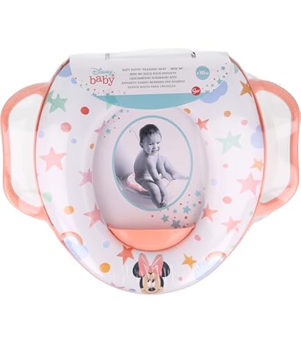 Riduttore WC Per Bambini Poupy Giallo - Con Maniglie E Schienale, Imbottito E Lavabile