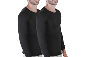 VALKO INDUSTRY Valko Maglia Termica Uomo - Maglia Termica Uomo Manica Lunga - Maglie Termiche Uomo – Abbigliamento Termico Uomo - Pack da 1 o 2 pz