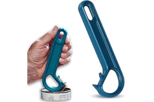 YZMMXZ Zugring Ouvre-boîte – J Förmig Ring Pull – Pour personnes âgées | Ergonomique | Antidérapant (Bleu)