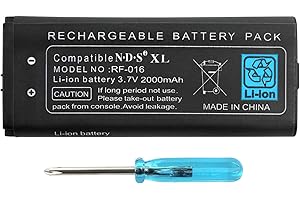 OSTENT Batterie Lithium ION Rechargeable 2000 mAh + kit d'outils Compatible pour Nintendo NDSiLL NDSiXL