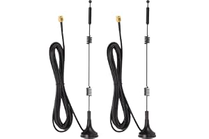 2st 12dBi Digital Antenn, Rundstrålande RP-SMA 2, /5Ghz High Gain WiFi-routerantenn för Trådlös IP-kamera, IP-säkerhetskamera, Etc