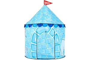 Floving Foldable Children's Teepee,Play Tents for kids,Pop up baby tent for Indoor and Outdoor,yurt playhouse for storage toys,with storage bag (White)