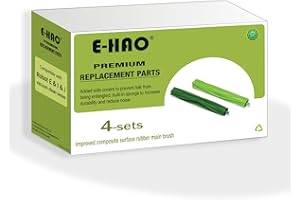 E-HAO Juego de 4 cepillos giratorios de Goma de Repuesto compatibles con iRobot Roomba Series e/i/j. Piezas de Accesorios de vacío para Modelos i1+/i2+/i3+/i5+/i6+/i7+/i8+/j5+/j6+/j7+/j8+/j9+/e5/e6