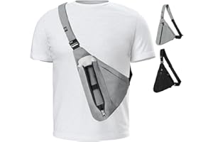 OSOCE Diebstahlsichere RFID-Brusttasche Unisex - Umhängetasche für Damen & Herren mit Anti-Diebstahl Reißverschluss - Leichte Crossbody Bag für Reisen, Sport, Alltag