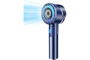 COZOME Ventilador de mano [16H Max] Portátil 7000 RPM 4 Niveles Alta Velocidad Ventilador personal, Aleación Mini USB Ventilador de Bolsillo para Olímpico/Exterior/Oficina/Hogar Hombre Mujer Regalo